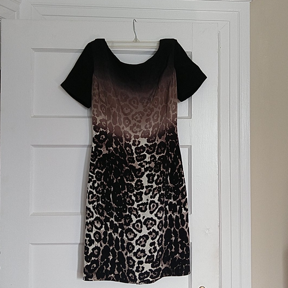 St. John leopard print dress